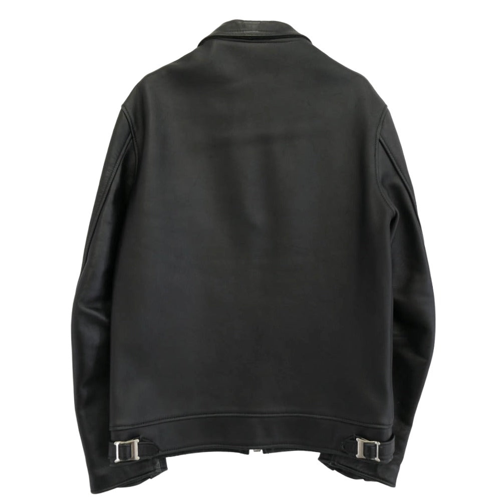 トリプルシックス 英国製 MY WAY MAN マイウェイマン シングル ライダース ジャケット ブラック系 36【中古】