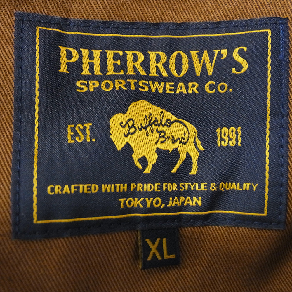 Pherrow's フェローズ 23W-PWSC1 ミリタリークロス サックコート テーラードジャケット ブラウン系 XL【中古】