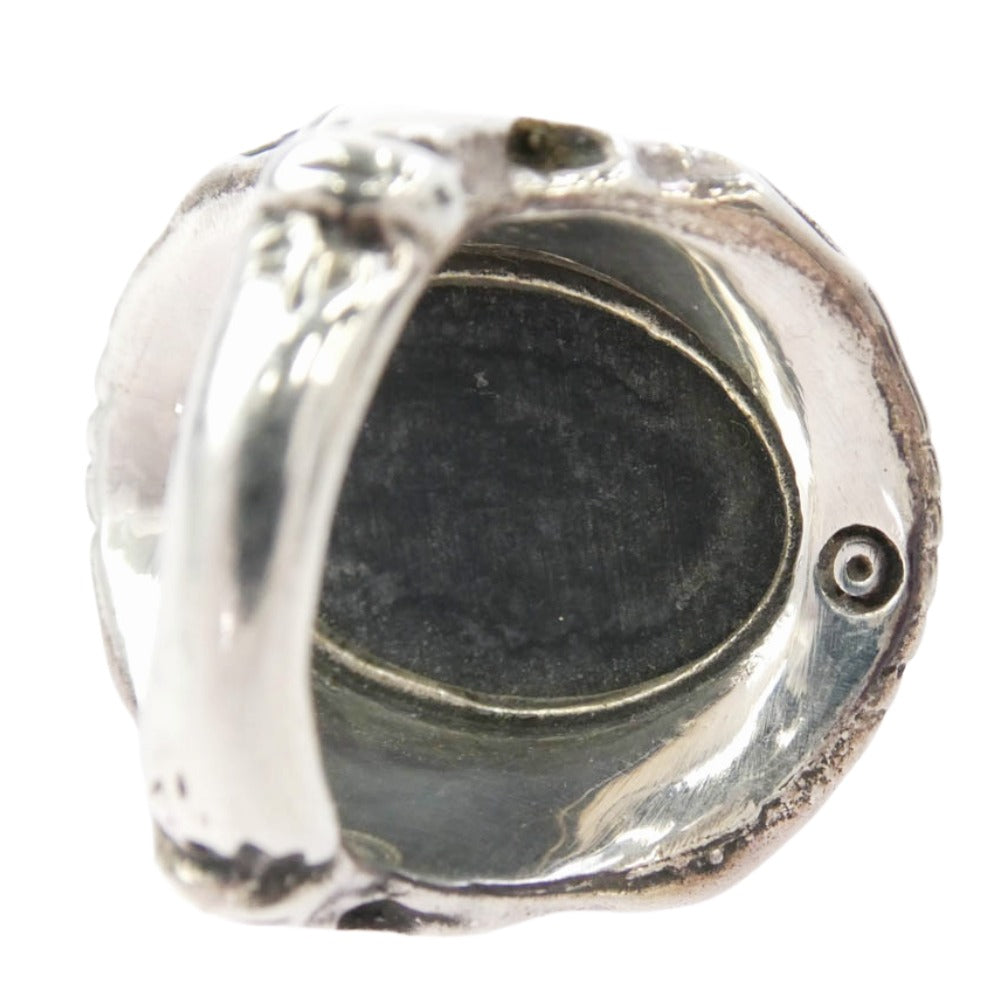 ALEX STREETER アレックスストリーター 2018 LIMITED ABALON SHELL ANGEL HEART RING HIGHDOME SHADOW STAR INSIDE 18K GOLD アバロンシェル エンジェルハート リング シルバー系 クリア系 13号【中古】