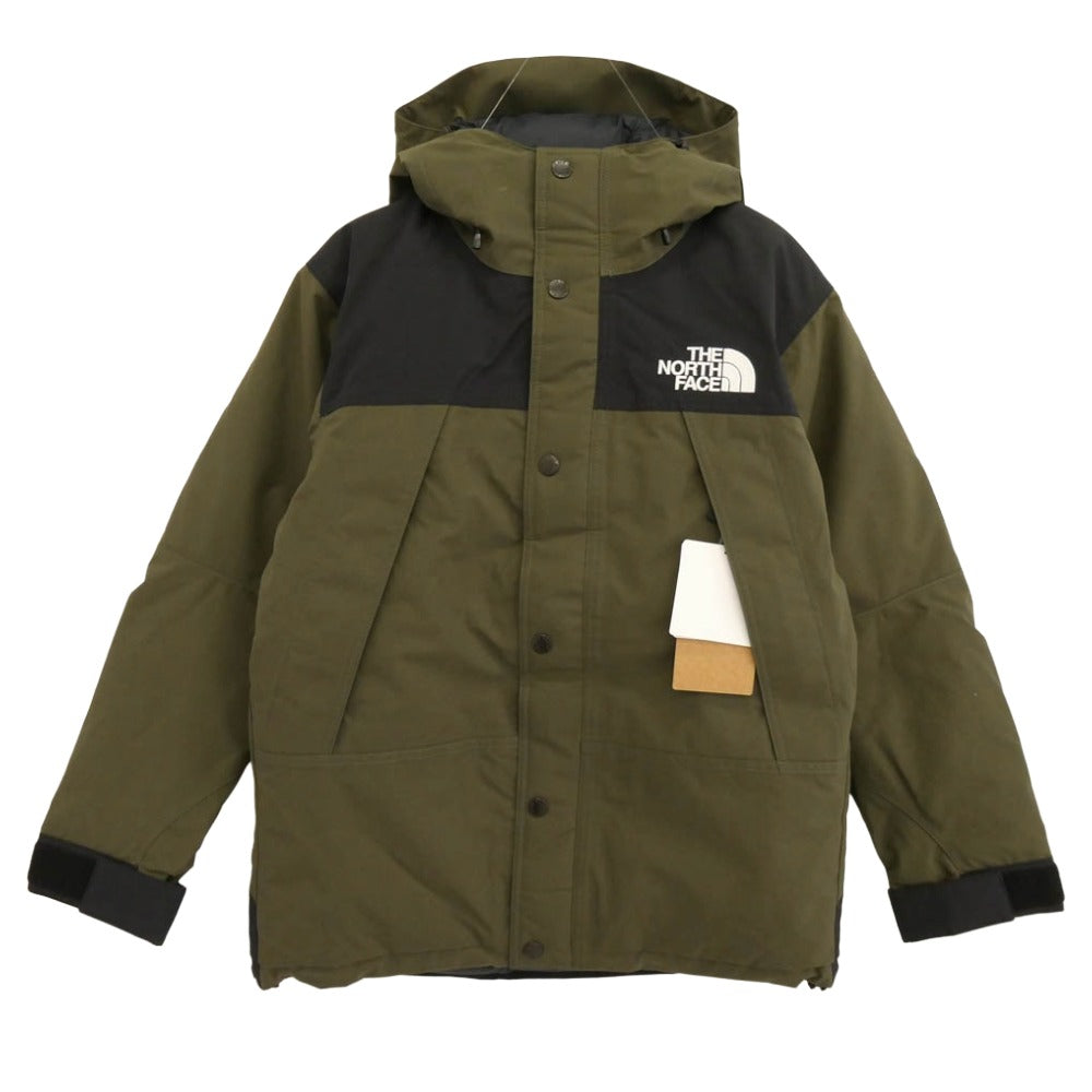 THE NORTH FACE ノースフェイス ND92237 MOUNTAIN DOWN JACKET GORE-TEX PARKA NT マウンテン ダウン ジャケット ゴアテックス パーカー ニュートープ カーキ系 S【新古品】【未使用】【中古】