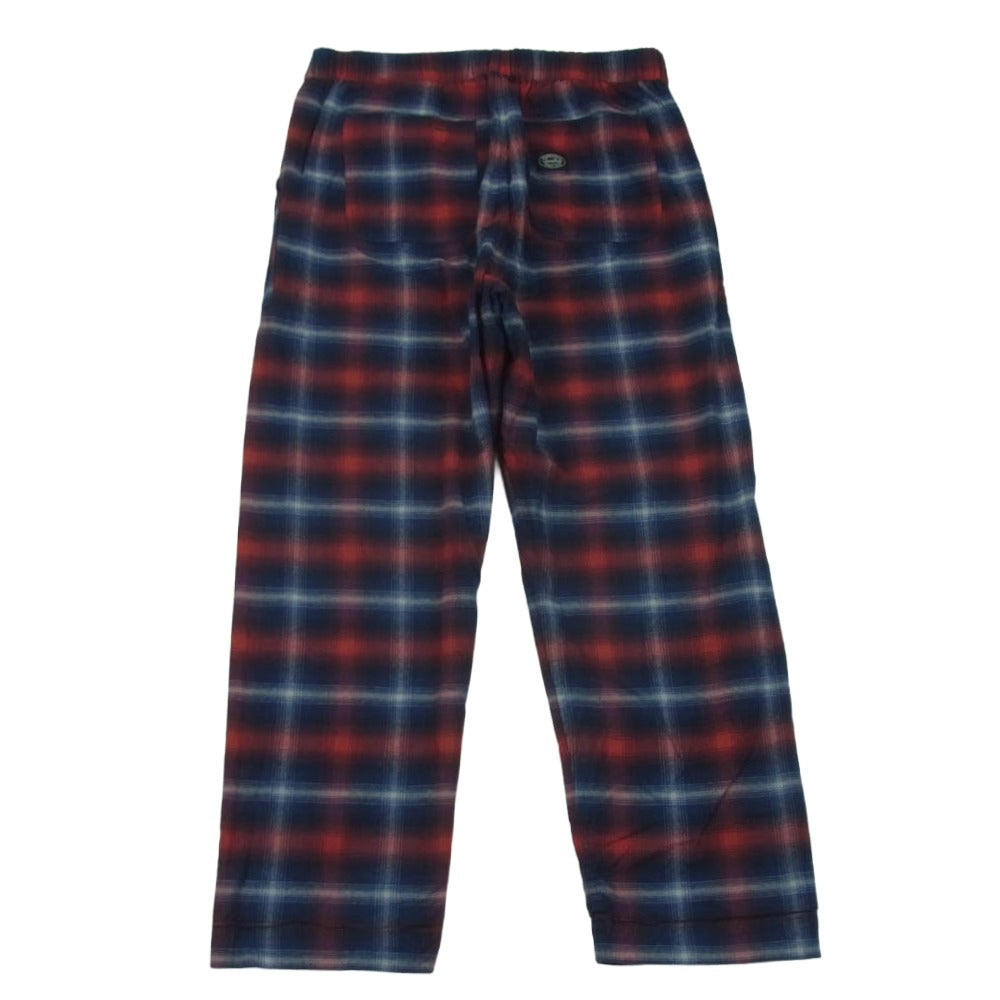 snowpeak スノーピーク JS-PA-22AU001 JOURNAL STANDARD ジャーナルスタンダード チェック リバーシブル イージー パンツ グレー系 ネイビー系 レッド系 M【中古】