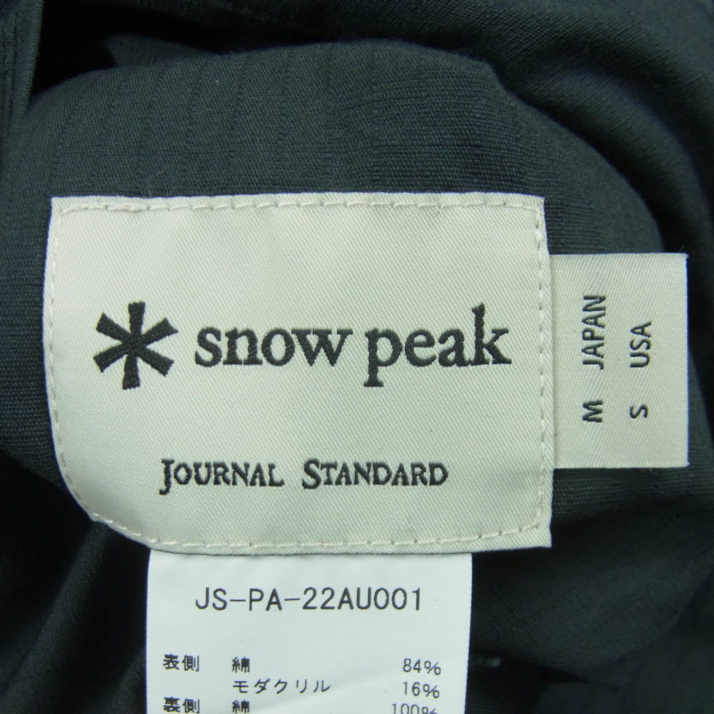 snowpeak スノーピーク JS-PA-22AU001 JOURNAL STANDARD ジャーナルスタンダード チェック リバーシブル イージー パンツ グレー系 ネイビー系 レッド系 M【中古】
