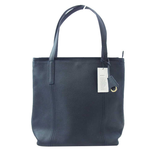 aniary アニアリ 07-02012 Shrink Leather シュリンクレザー トートバッグ ダークネイビー系【新古品】【未使用】【中古】