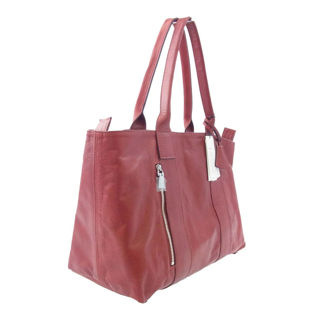 aniary アニアリ 28-02000 Reality Leather リアリティレザー トートバッグ レッド系【新古品】【未使用】【中古】