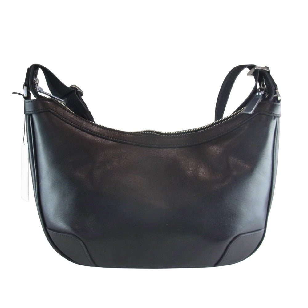 aniary アニアリ 01-03008 Antique Leather アンティークレザー ショルダーバッグ ブラック系【新古品】【未使用】【中古】