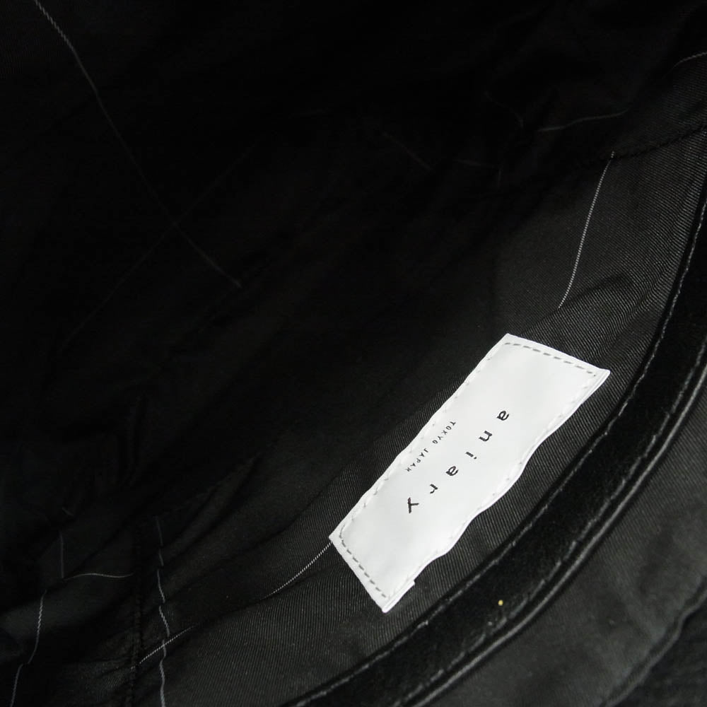 aniary アニアリ 36-03000 Artisan Leather アルティザンレザー ショルダーバッグ ブラック系【新古品】【未使用】【中古】