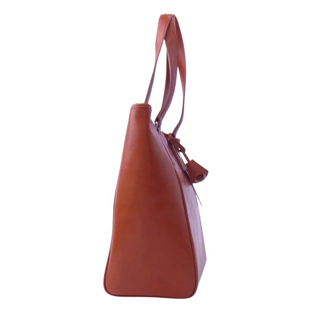 aniary アニアリ 01-02017 Antique Leather アンティークレザー トートバッグ オレンジ系【新古品】【未使用】【中古】