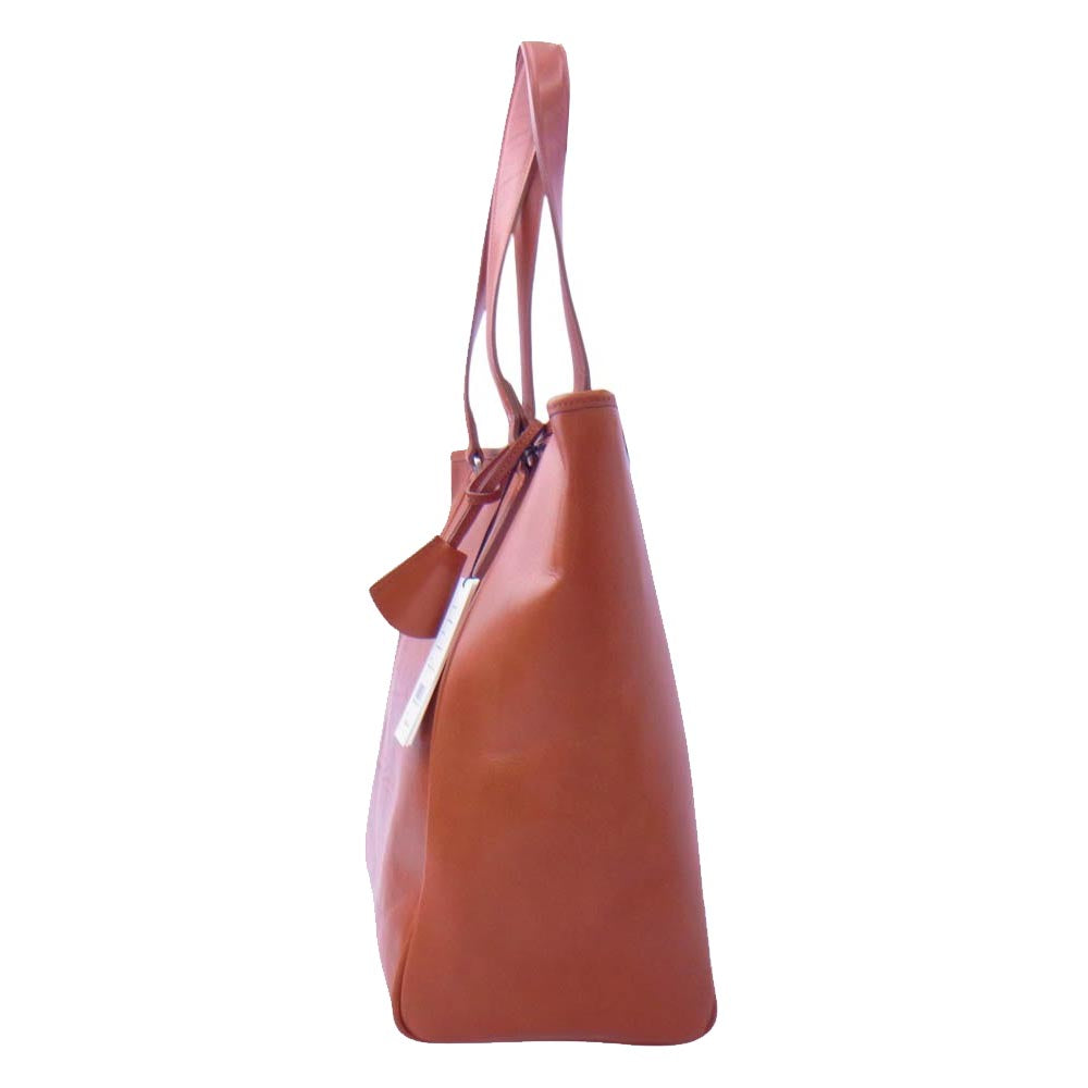 aniary アニアリ 01-02017 Antique Leather アンティークレザー トートバッグ オレンジ系【新古品】【未使用】【中古】