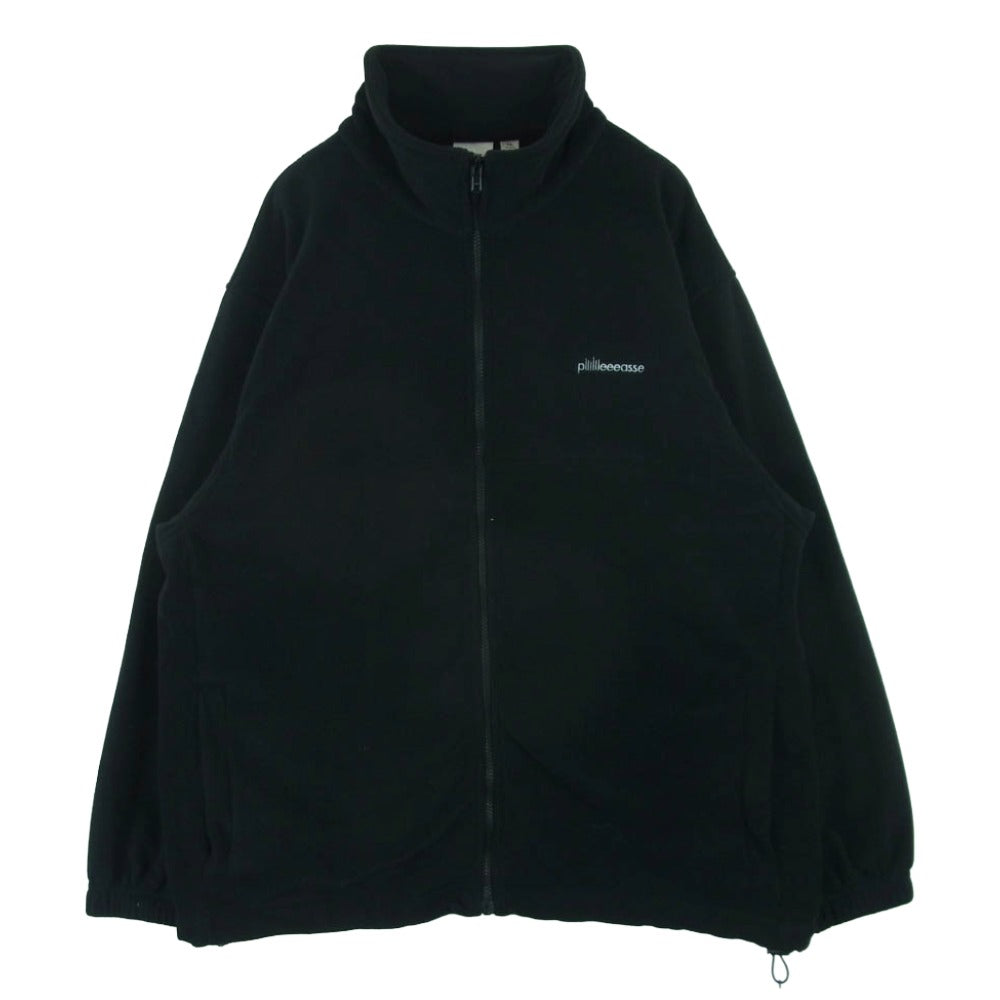 プリーズ USA製 canadian fleece jacket フリース ジャケット ブラック系 XL【中古】