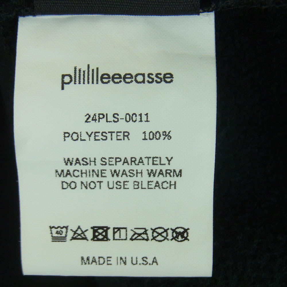 プリーズ USA製 canadian fleece jacket フリース ジャケット ブラック系 XL【中古】