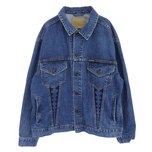DESCENDANT ディセンダント 25AW 252WVDS-JKM01 TRUCKER DENIM JACKET トラッカー デニム ジャケット インディゴブルー系 3【中古】