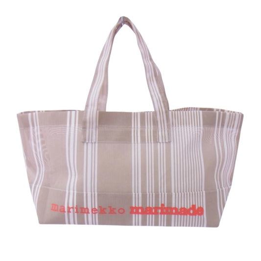 marimekko マリメッコ マリメイド トートバッグ ライトブラウン系【中古】