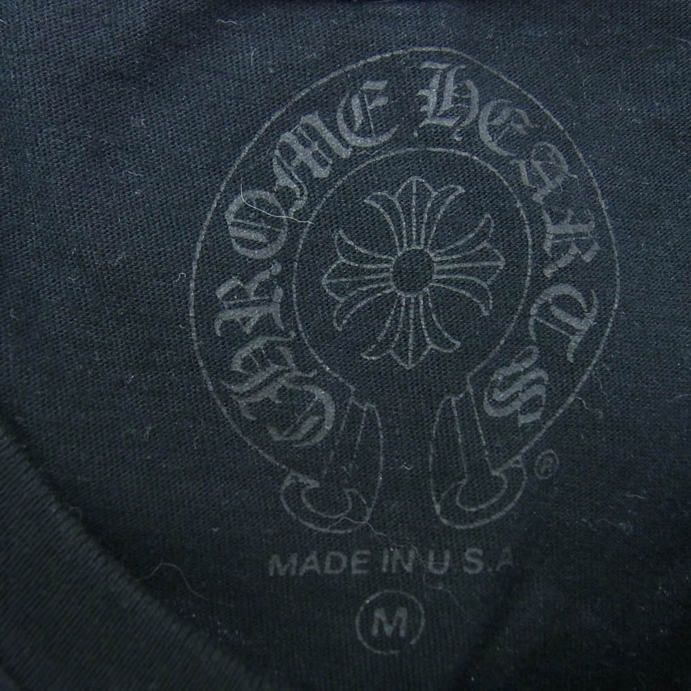 CHROME HEARTS クロムハーツ（原本無） TOKYO WORDS SS TEE 東京限定 バック英字プリント クルーネック半袖Tシャツ ブラック系 M【中古】