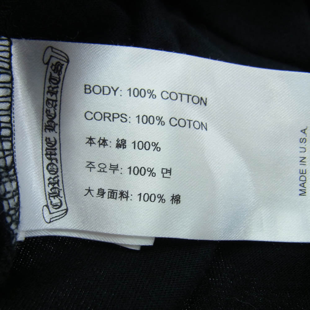 CHROME HEARTS クロムハーツ（原本無） TOKYO WORDS SS TEE 東京限定 バック英字プリント クルーネック半袖Tシャツ ブラック系 M【中古】