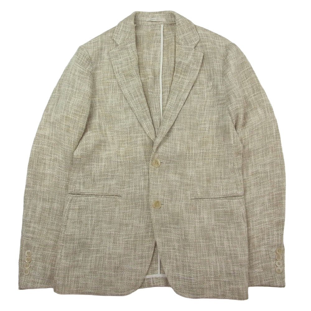ARMANI COLLEZIONI アルマーニコレッツォーニ テーラード ジャケット ベージュ系 46【中古】