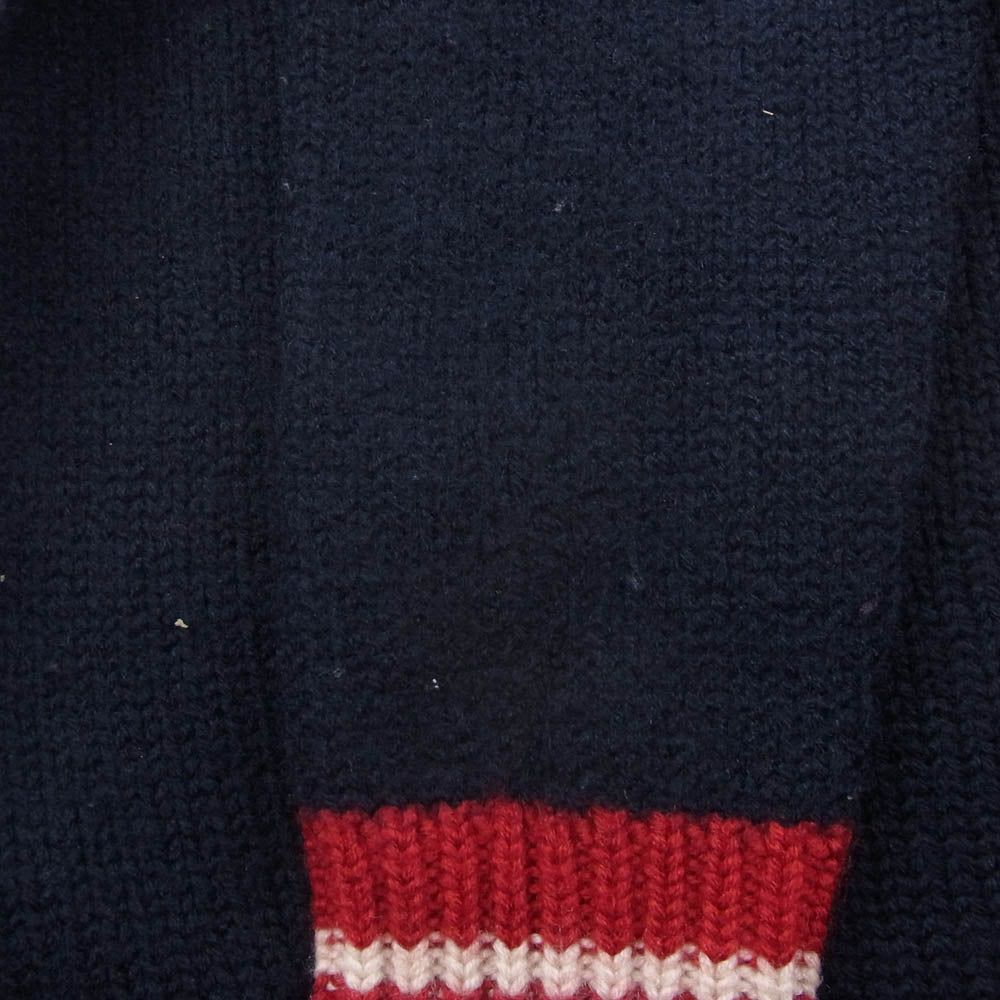 POLO RALPH LAUREN ポロ・ラルフローレン 星条旗 ワッペン メリノウール ニット ネイビー系 M【中古】