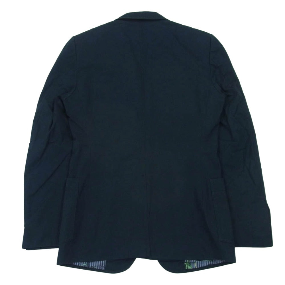 GUCCI グッチ 308095 Z3476 裏地総柄 テーラード ジャケット コットン ネイビー系 46R【中古】