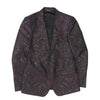 DOLCE&GABBANA ドルチェアンドガッバーナ ボタニカル総柄 3ピース スーツ テーラードジャケット スラックスパンツ ベスト セットアップ パープル系 ブラック系 表記サイズ無し【中古】