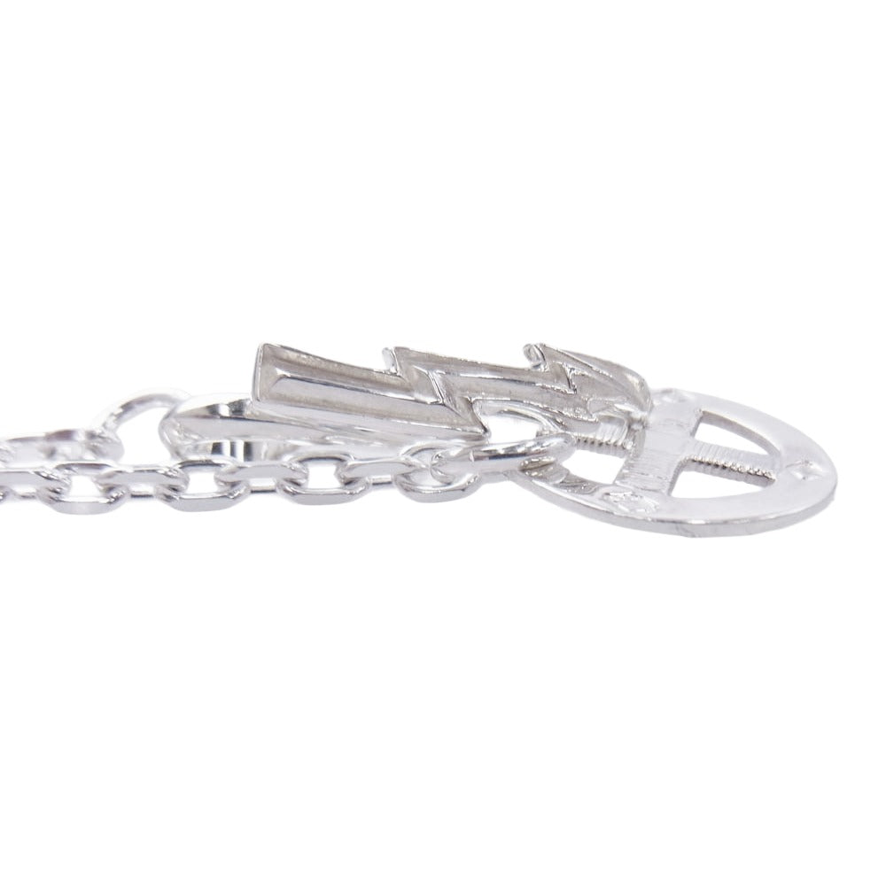TARO WASHIMI ワシミタロウ 鷲見太郎 P&T購入証明書付属 thunder hook eagle medicine wheel chain K55 サンダーフック イーグル メディスンホイル チェーン ネックレス シルバー系【中古】