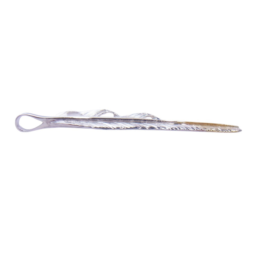 TARO WASHIMI ワシミタロウ 鷲見太郎 P&T購入証明書付属 M flight feather K18 先金 フライトフェザー ネックレス ペンダントトップ シルバー系【中古】