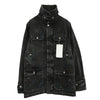 MAISON MARGIELA メゾンマルジェラ 22AW S51AM0475 S30842 1ライン 10ライン 四つタグ ペンキ加工 ペイント ブラックデニム 丸襟 カバーオール ジャケット ブラック系 36【極上美品】【中古】