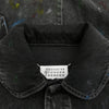 MAISON MARGIELA メゾンマルジェラ 22AW S51AM0475 S30842 1ライン 10ライン 四つタグ ペンキ加工 ペイント ブラックデニム 丸襟 カバーオール ジャケット ブラック系 36【極上美品】【中古】