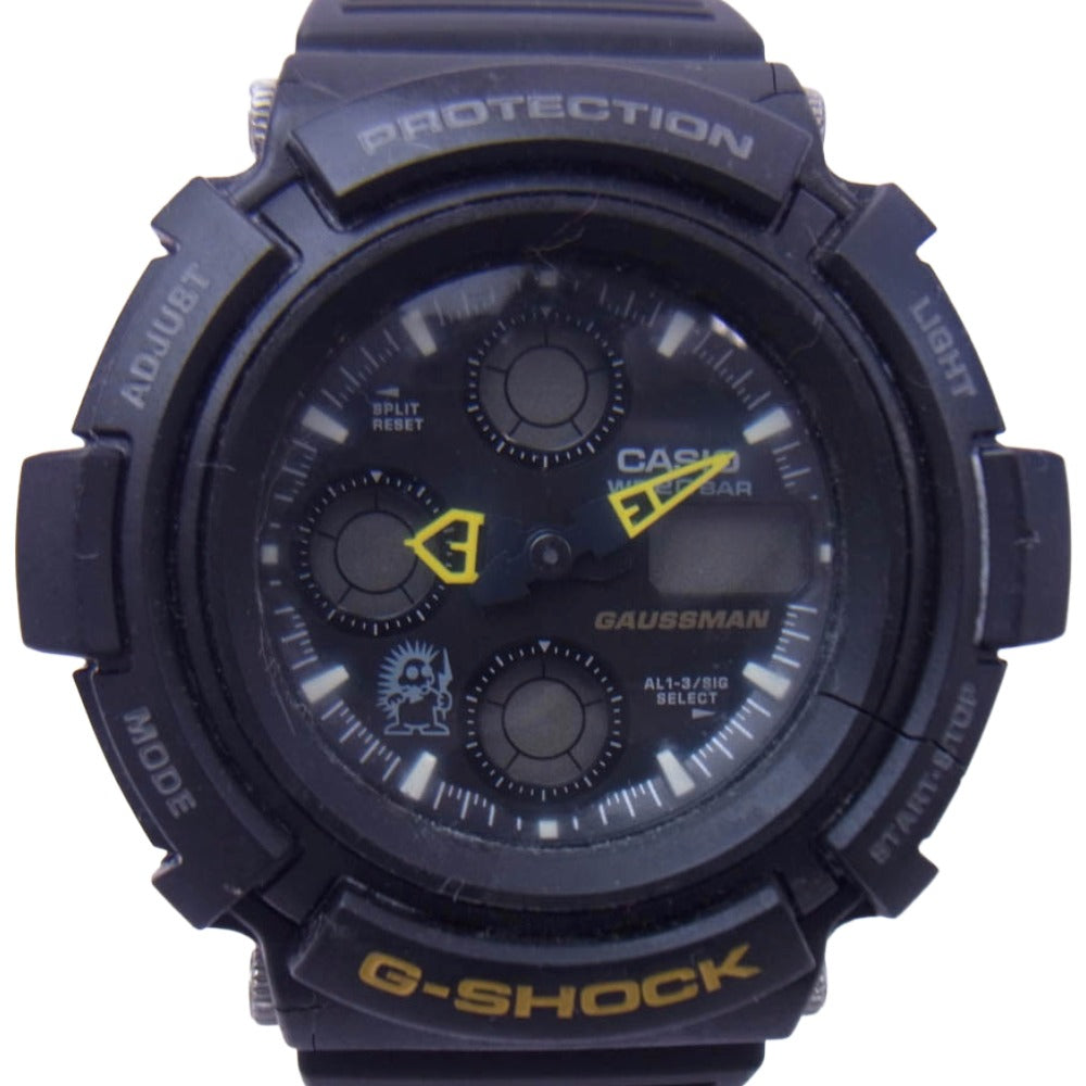 G-SHOCK ジーショック DW-8200BM-1T 【観賞用】GAUSSMAN ガウスマン デジタル 腕時計 ブラック系【中古】