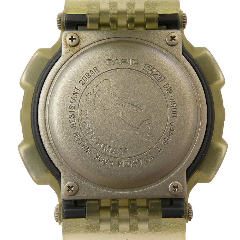 G-SHOCK ジーショック DW-8600 FISHERMAN MEN IN SMOKE フィッシャーマン メンインスモーク デジタル 腕時計 カーキ系【中古】