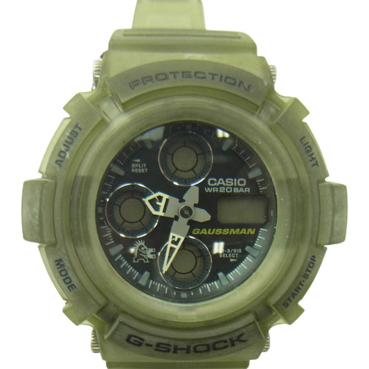 G-SHOCK ジーショック AW-570MS-8T GAUSSMAN MEN IN SMOKE ガウスマン メン イン スモーク デジタル 腕時計 モスグリーン系【極上美品】【中古】