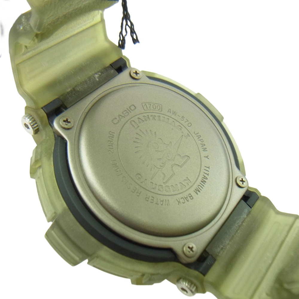G-SHOCK ジーショック AW-570MS-8T GAUSSMAN MEN IN SMOKE ガウスマン メン イン スモーク デジタル 腕時計 モスグリーン系【極上美品】【中古】