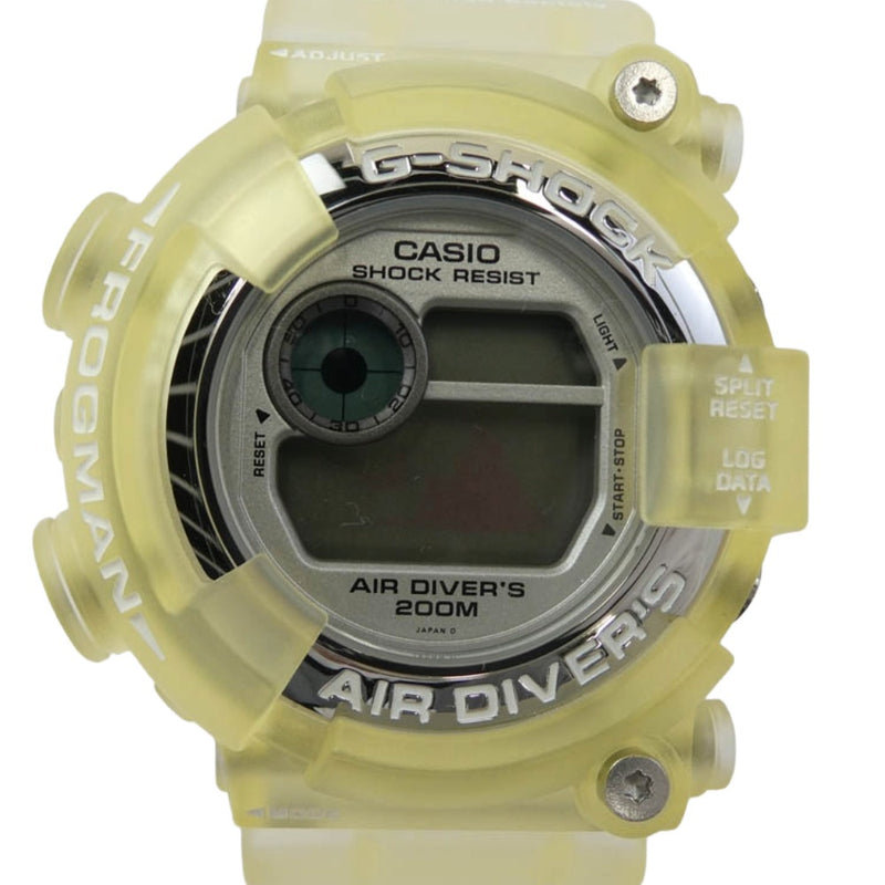 G-SHOCK ジーショック DW-8250WC-7AT W.C.C.S FROGMAN フロッグマン トリプルマンタ デジタル 腕時計 クリア系【極上美品】【中古】