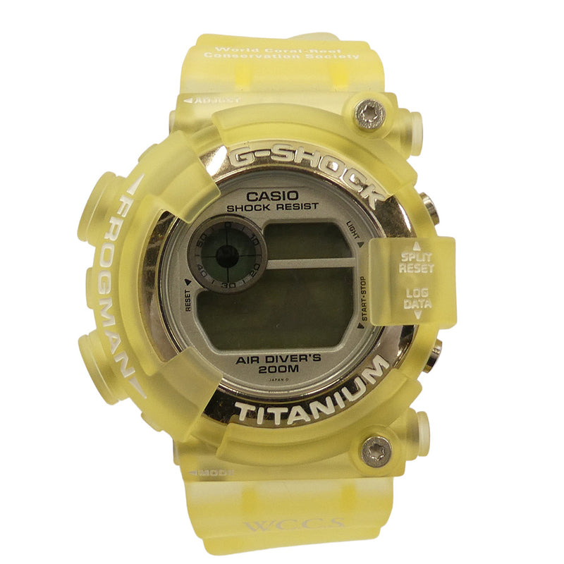 G-SHOCK ジーショック DW-8201WC-7T W.C.C.S FROGMAN フロッグマン トリプルマンタ デジタル 腕時計 電池切れ クリア系【極上美品】【中古】