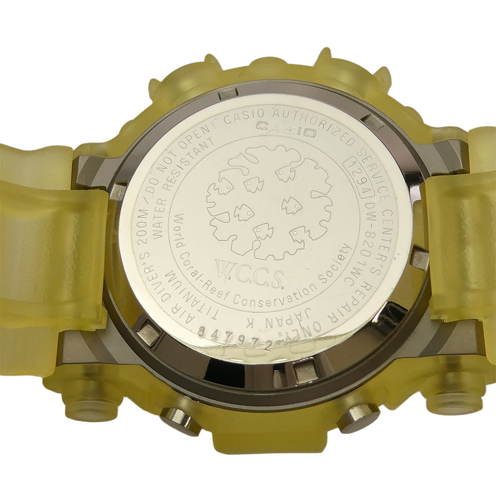 G-SHOCK ジーショック DW-8201WC-7T W.C.C.S FROGMAN フロッグマン トリプルマンタ デジタル 腕時計 電池切れ クリア系【極上美品】【中古】