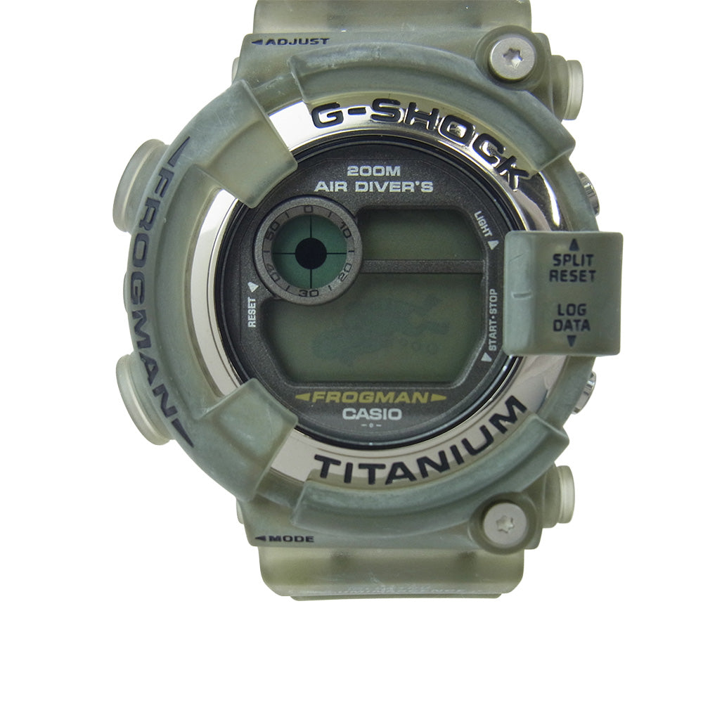 G-SHOCK ジーショック DW-8200MS-8T FROGMAN フロッグマン メン イン スモーク デジタル 腕時計 クリア系 表記なし【極上美品】【中古】