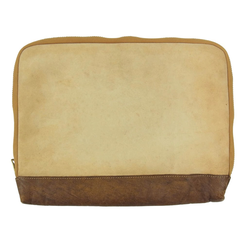 VISVIM ビズビム ムートン クラッチ バッグ ベージュ系【中古】