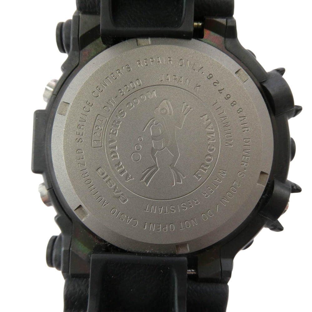 G-SHOCK ジーショック DW-8200BM-1T FROGMAN MEN IN BLACK 2 フロッグマン メン イン ブラック 2 デジタル 腕時計 ブラック系 表記なし【中古】