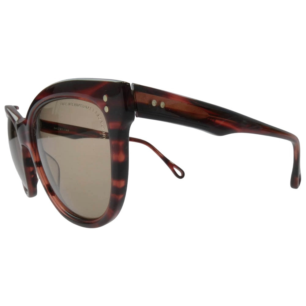 VISVIM ビズビム ベッコウ柄 ウェリントン サングラス 54□21-145 ブラウン系 54□21-145【中古】