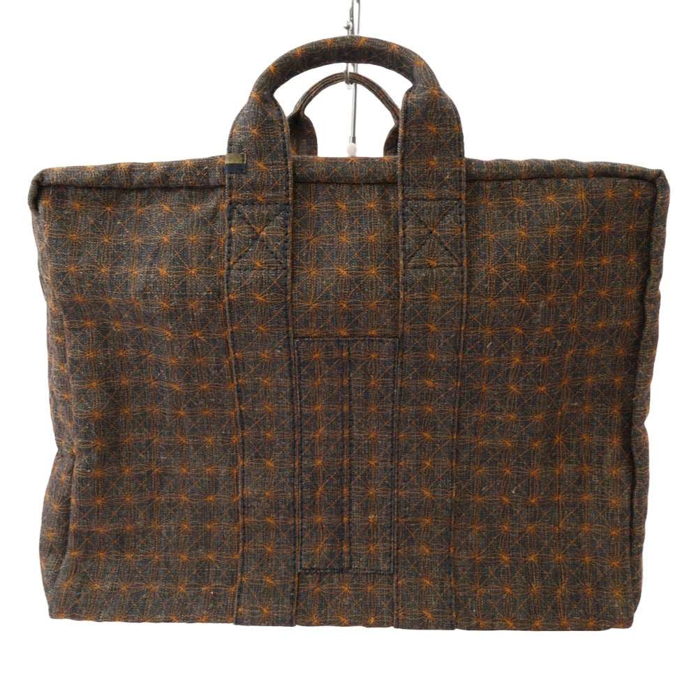 VISVIM ビズビム 0216903003001 HOMER TOTE L ホーマー トートバッグ カバン 鞄 オレンジ系 ダークネイビー系【美品】【中古】