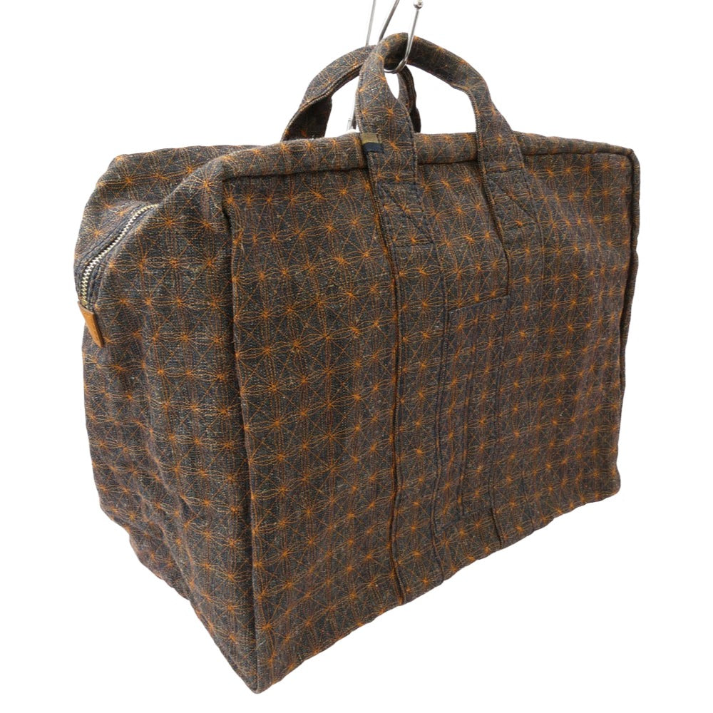 VISVIM ビズビム 0216903003001 HOMER TOTE L ホーマー トートバッグ カバン 鞄 オレンジ系 ダークネイビー系【美品】【中古】