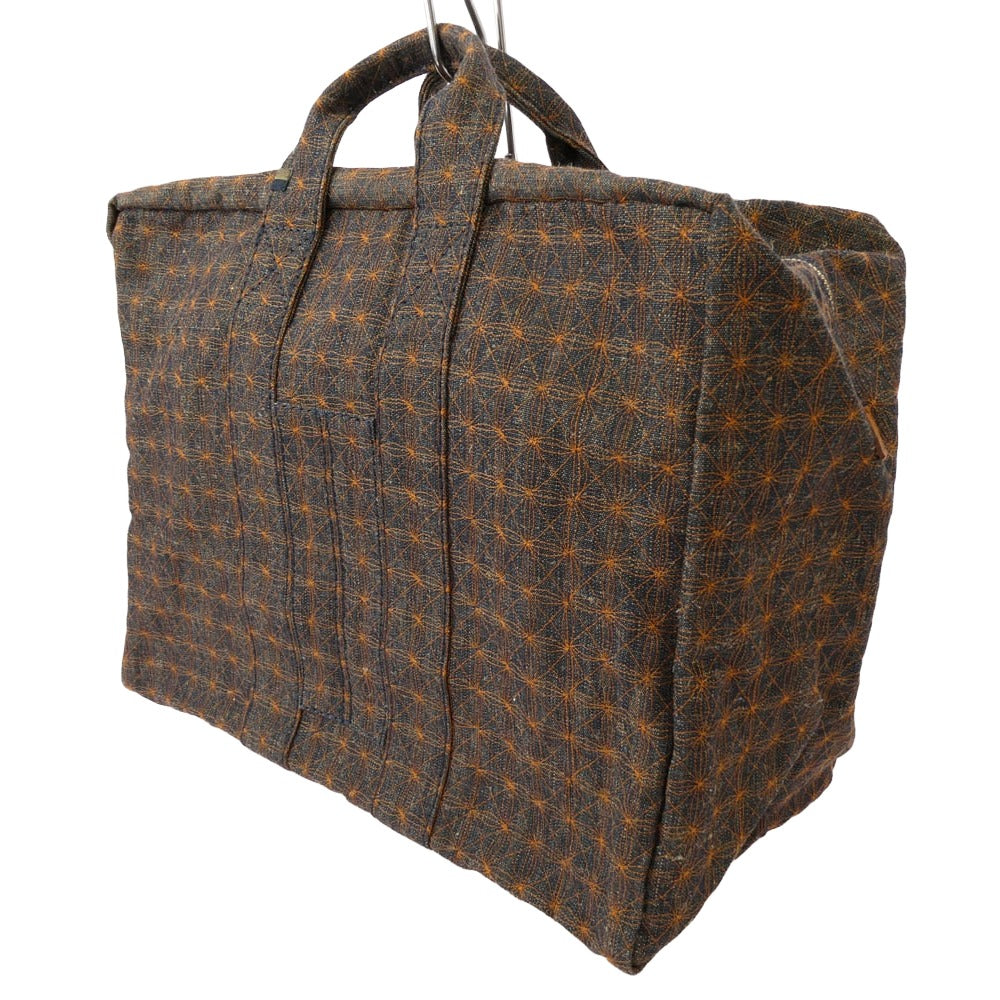 VISVIM ビズビム 0216903003001 HOMER TOTE L ホーマー トートバッグ カバン 鞄 オレンジ系 ダークネイビー系【美品】【中古】