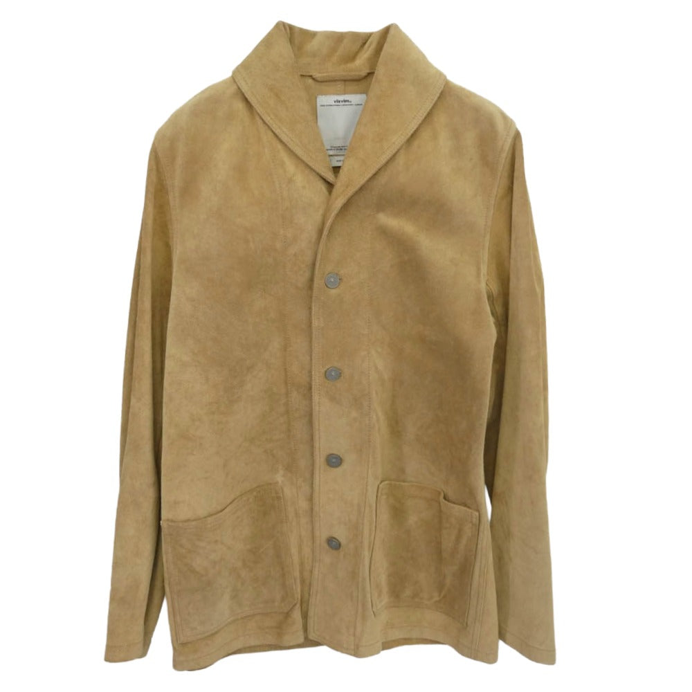VISVIM ビズビム 0113105014025 ショールカラー スエード レザージャケット ベージュ系 2【中古】