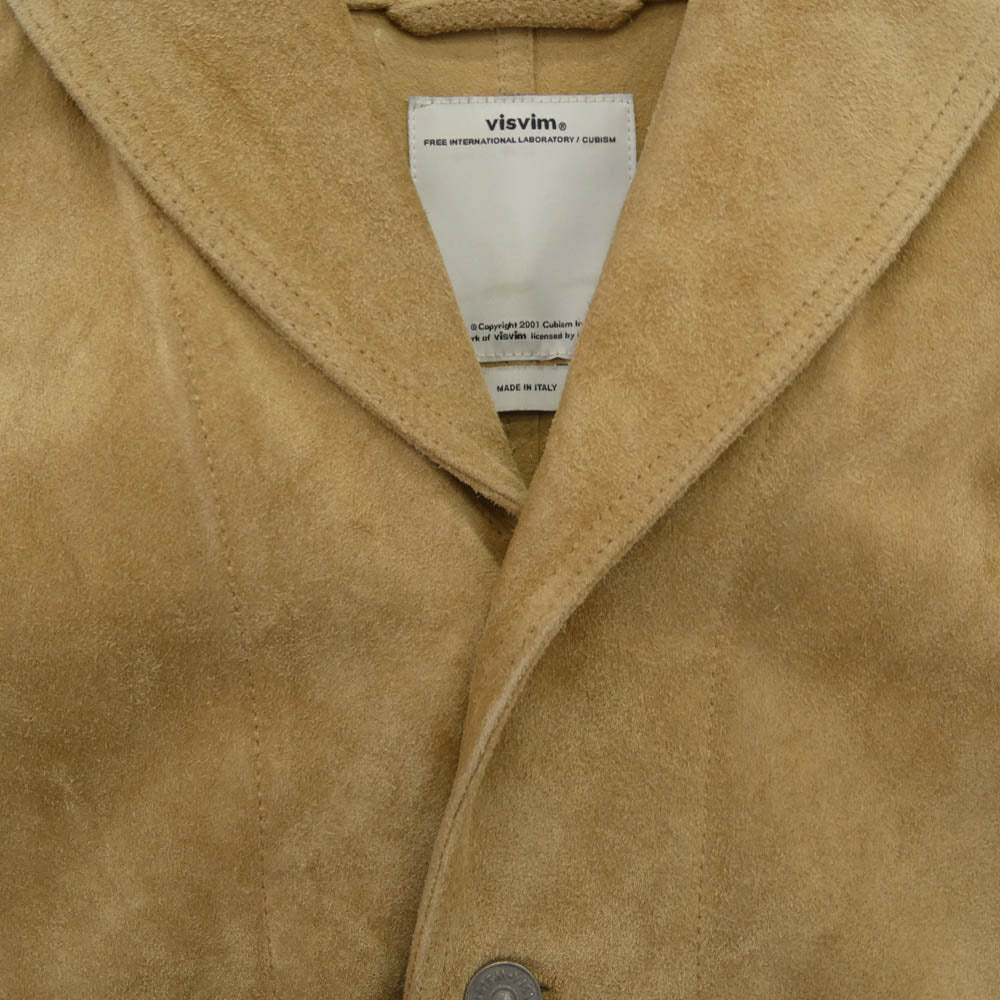 VISVIM ビズビム 0113105014025 ショールカラー スエード レザージャケット ベージュ系 2【中古】