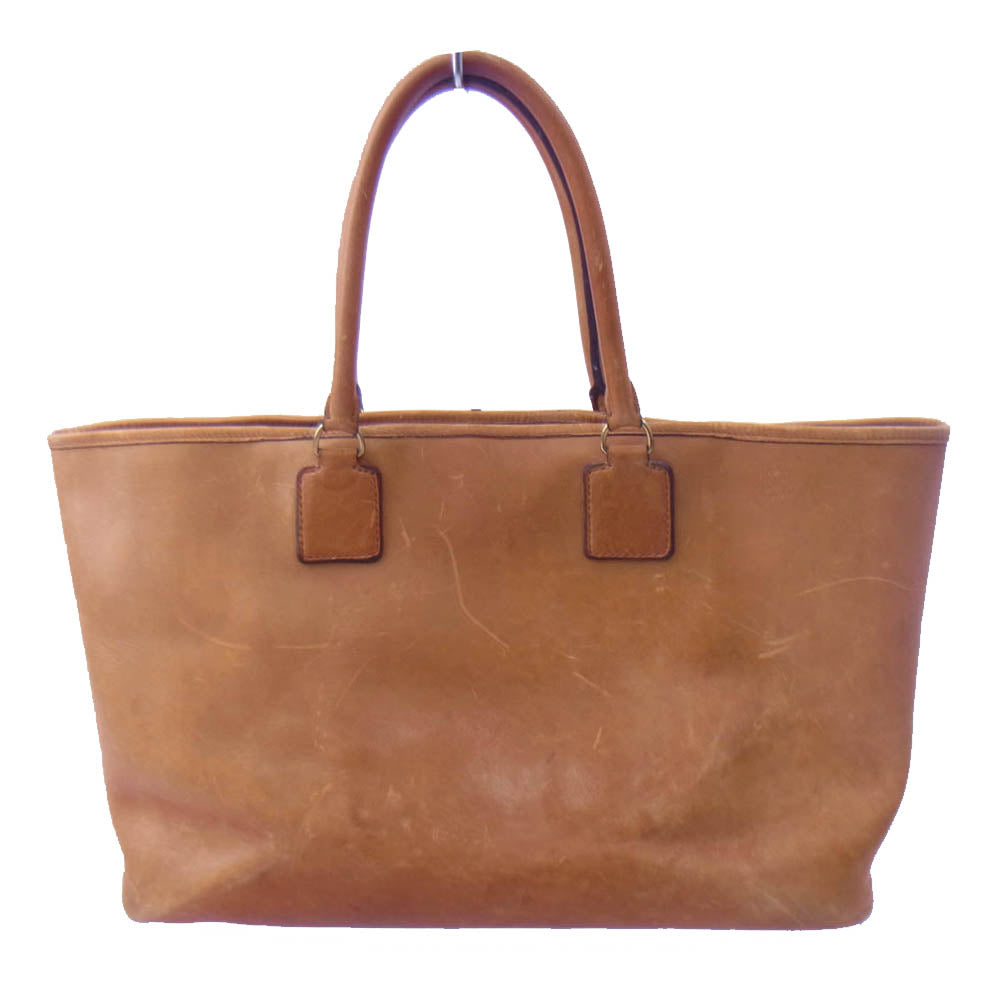 VISVIM ビズビム フランス製 HOMER TOTE FR トートバッグ ナチュラル レザー カバン 鞄 ライトブラウン系【中古】