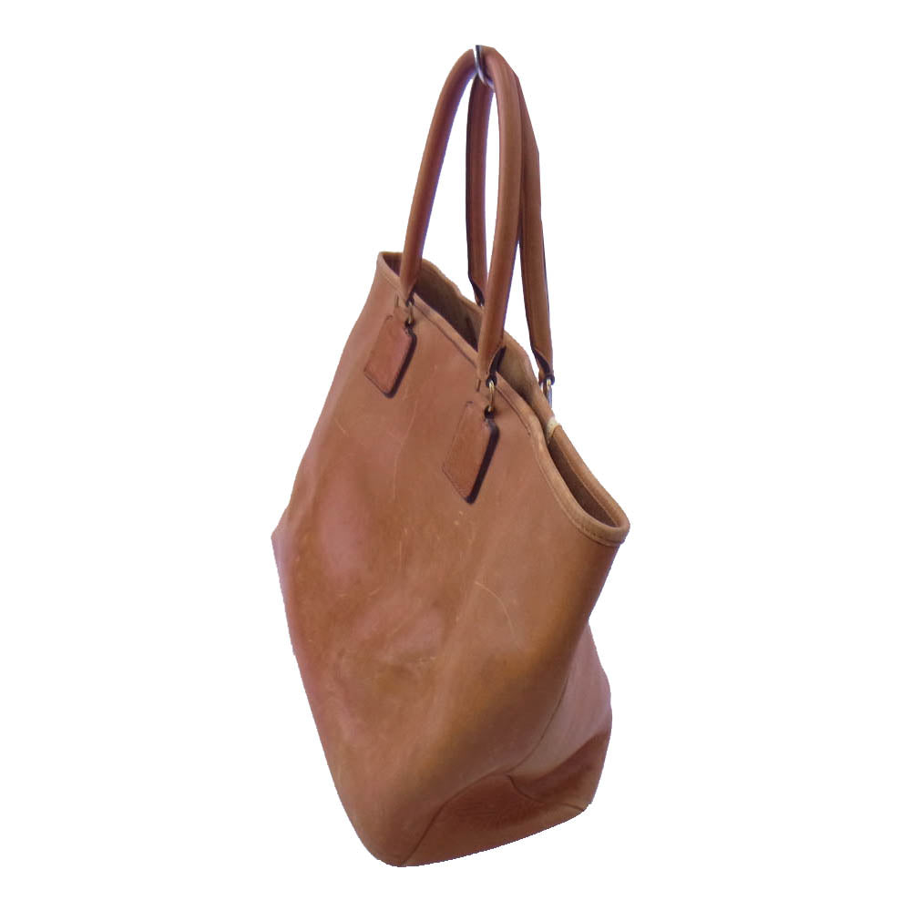 VISVIM ビズビム フランス製 HOMER TOTE FR トートバッグ ナチュラル レザー カバン 鞄 ライトブラウン系【中古】