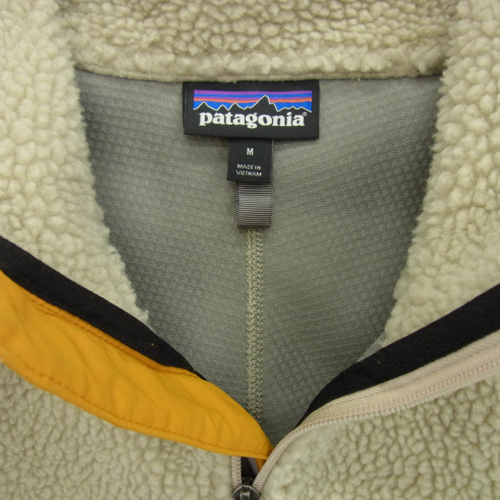 patagonia パタゴニア 23056FA19 Classic Retro-x Jacket クラシック レトロ X ペリカン フリース ジャケット ベージュ系 M【中古】