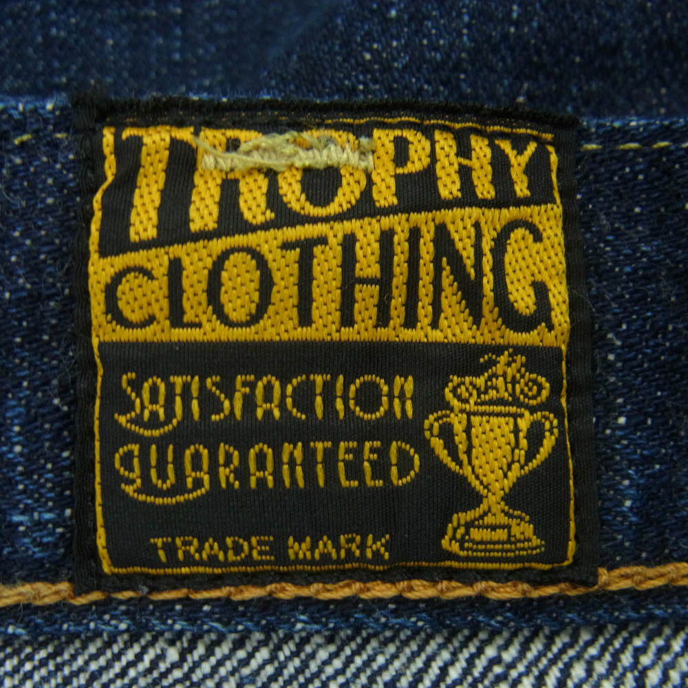 トロフィークロージング 1605 Standard Dirt Denim 14.5oz セルビッチ デニム パンツ インディゴブルー系 32【中古】