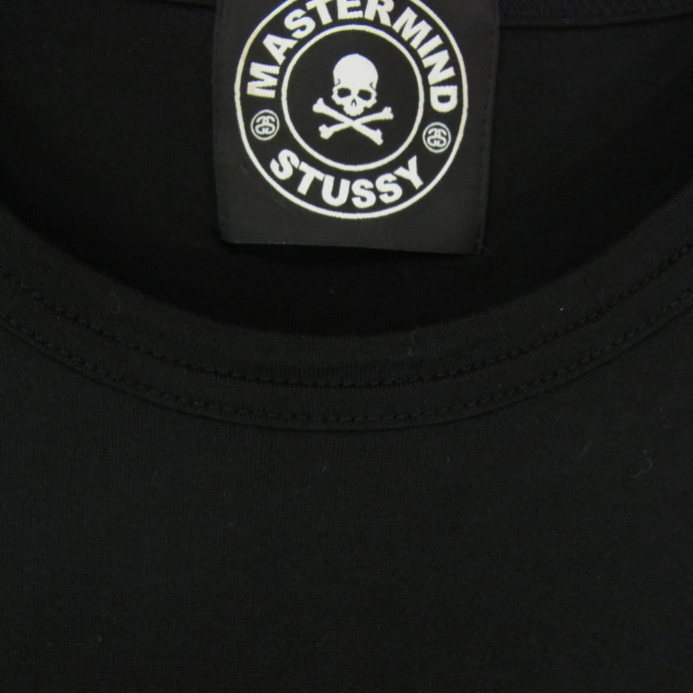 mastermind JAPAN マスターマインドジャパン 13SS × STUSSY dreaming ステューシー ドリーミング スカル プリント 半袖 Tシャツ ブラック系 レッド系 L【中古】
