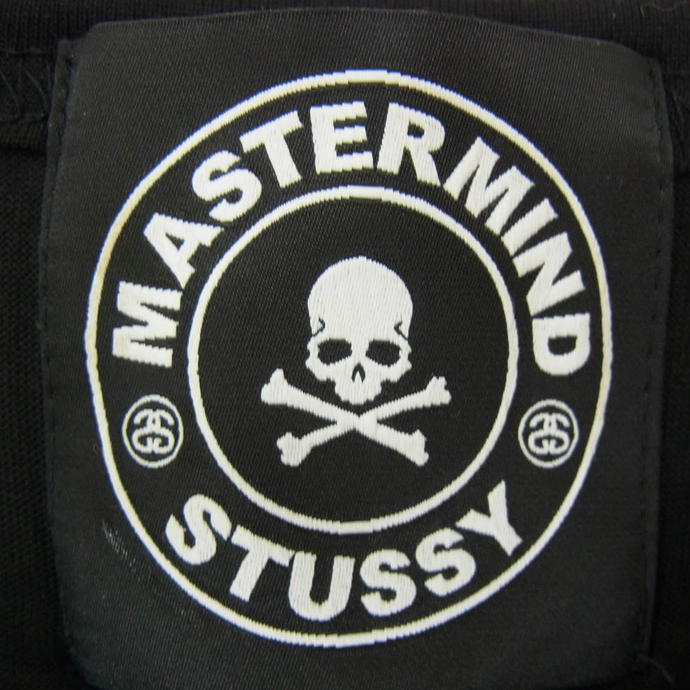 mastermind JAPAN マスターマインドジャパン 13SS × STUSSY dreaming ステューシー ドリーミング スカル プリント 半袖 Tシャツ ブラック系 レッド系 L【中古】