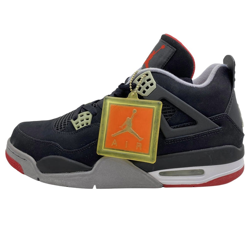 NIKE ナイキ 308497-089 Air Jordan 4 Retro Black Cement Grey Fire Red 2012 エアジョーダン4 レトロ ブラック セメントグレー ファイヤーレッド ブラック系 28.0cm【中古】