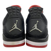 NIKE ナイキ 308497-089 Air Jordan 4 Retro Black Cement Grey Fire Red 2012 エアジョーダン4 レトロ ブラック セメントグレー ファイヤーレッド ブラック系 28.0cm【中古】